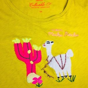 Crewcuts Llama Girls’ short-sleeved Tee Sz 14